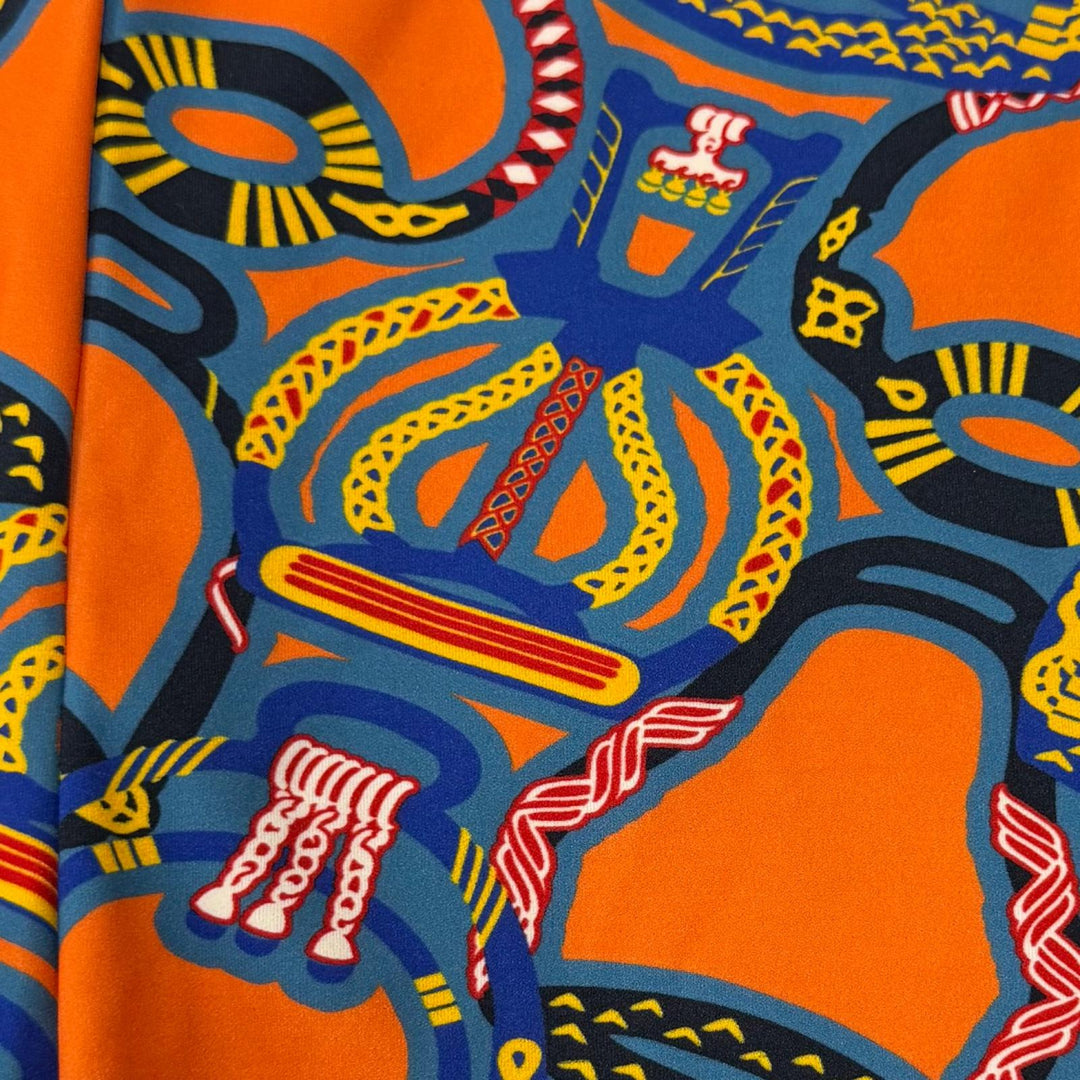 Excellent HERMES Pants FANTAISIE D'ETRIERS: The Illusion of Armor 38 3E3903DE