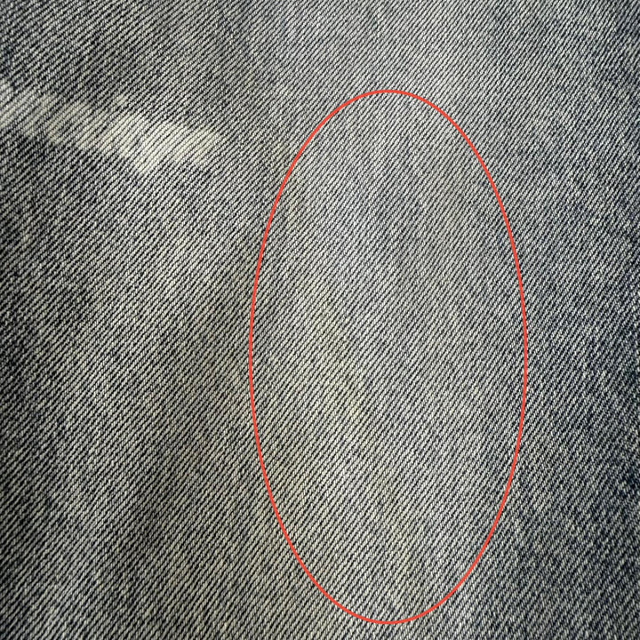 Great BALENCIAGA Denim pants Distressed finish, all-over logo prin. 28 745094