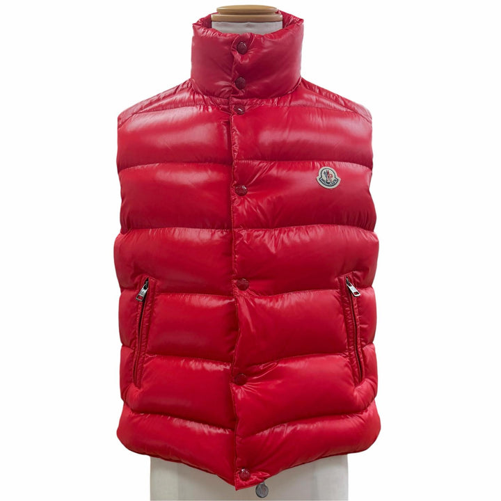 Great MONCLER Down vest TIB Red Nylon mens 1 C20914335005