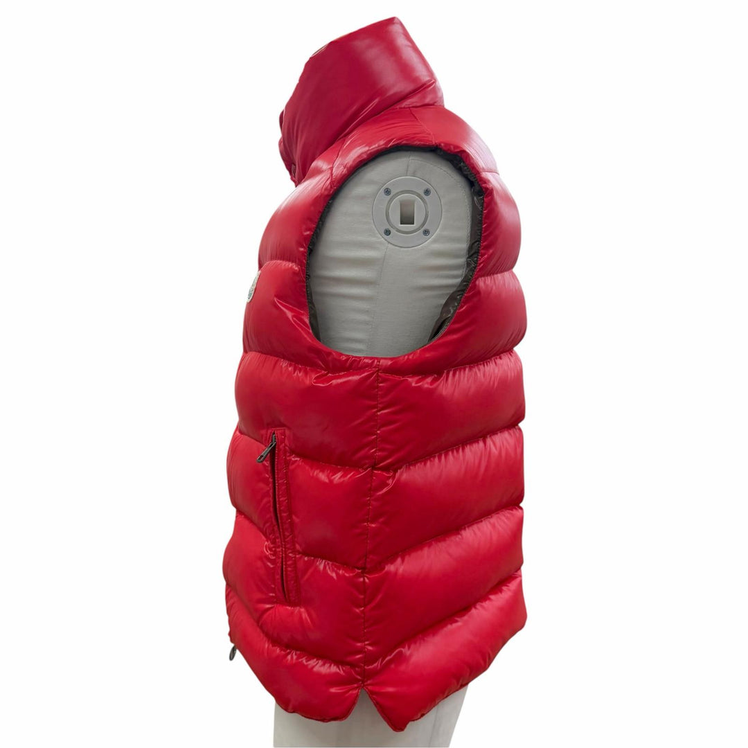 Great MONCLER Down vest TIB Red Nylon mens 1 C20914335005