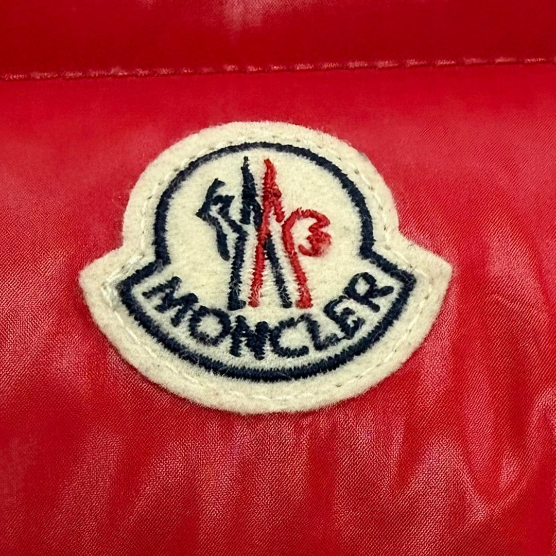 Great MONCLER Down vest TIB Red Nylon mens 1 C20914335005