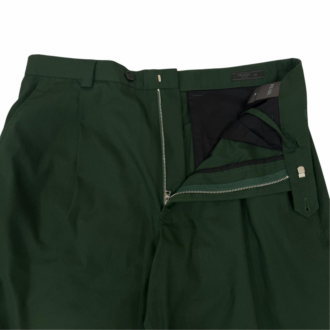 Great PRADA two-piece set Blouson jacket and trousers green