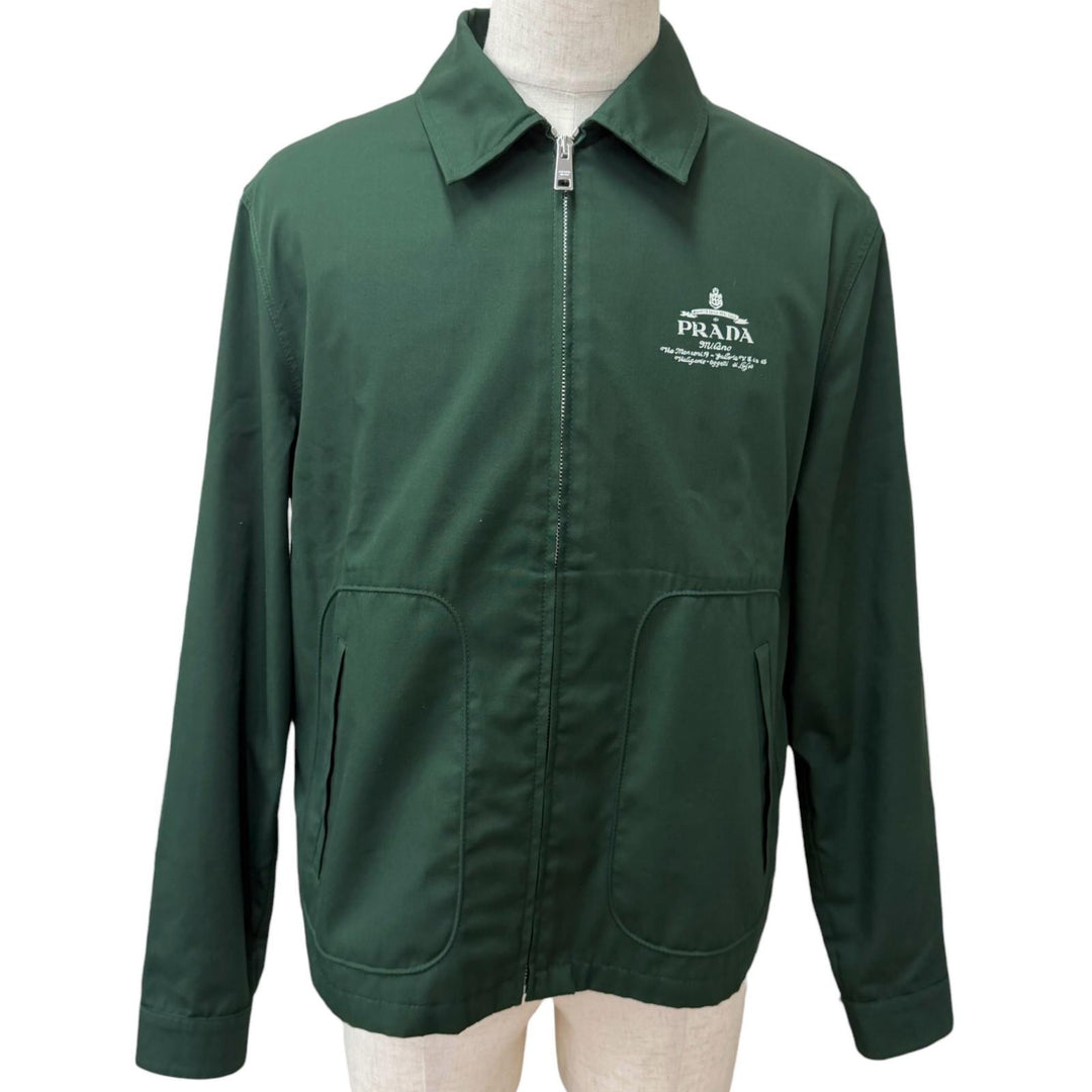Great PRADA two-piece set Blouson jacket and trousers green