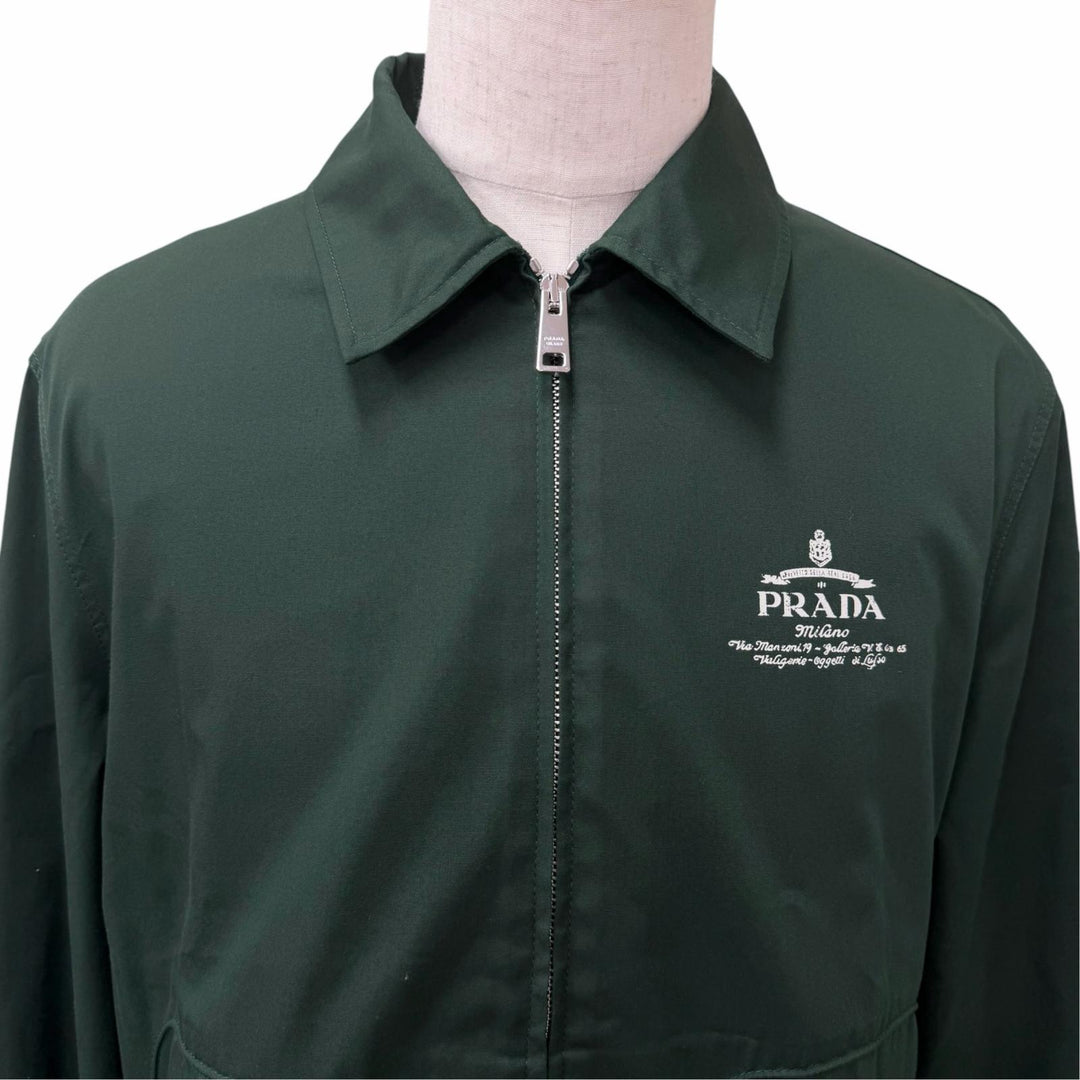 Great PRADA two-piece set Blouson jacket and trousers green
