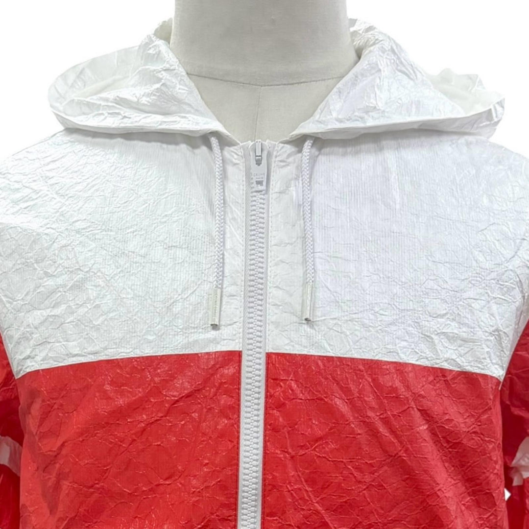 Pristine CELINE hoodie Back logo, Wrinkles finish, paper windbreaker 2W546323Q