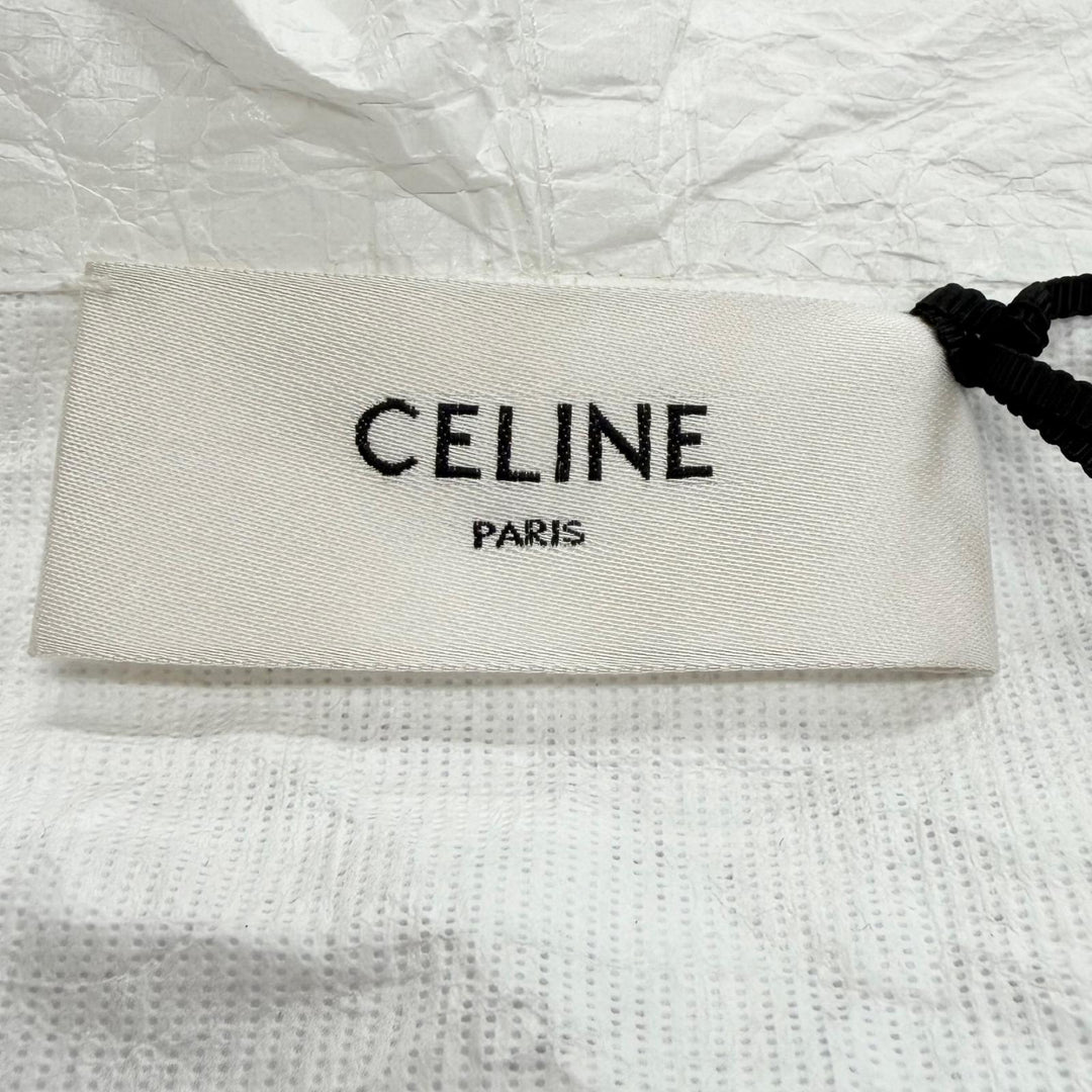 Pristine CELINE hoodie Back logo, Wrinkles finish, paper windbreaker 2W546323Q