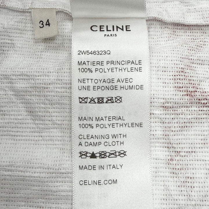 Pristine CELINE hoodie Back logo, Wrinkles finish, paper windbreaker 2W546323Q