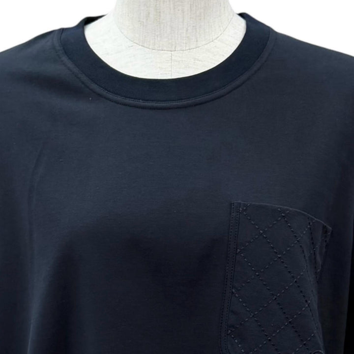 Excellent HERMES Short sleeve T-shirt Tapiducelle Dark navy cotton 40 6H4635DA