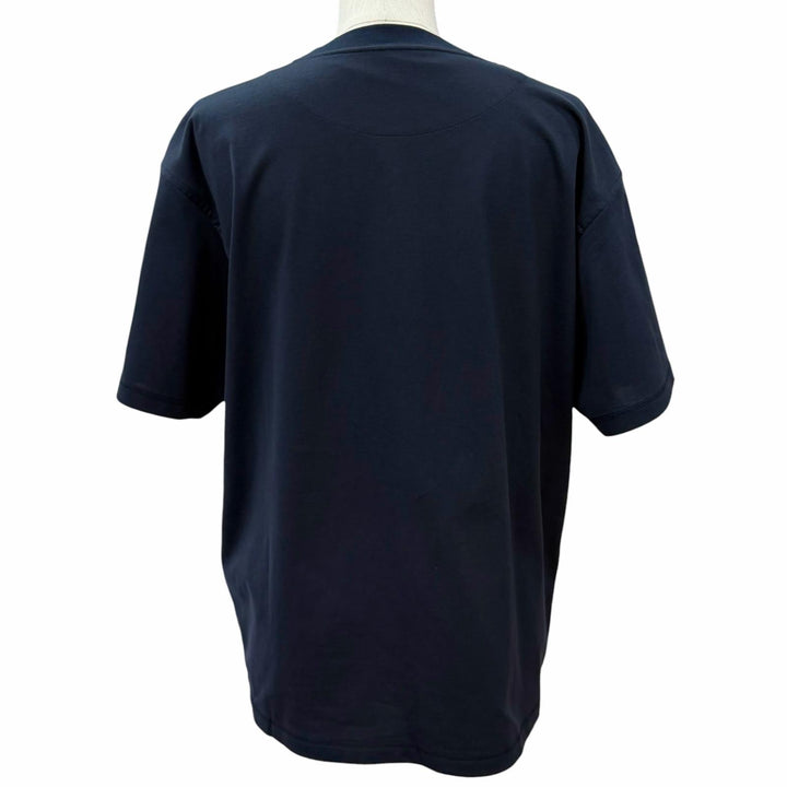 Excellent HERMES Short sleeve T-shirt Tapiducelle Dark navy cotton 40 6H4635DA