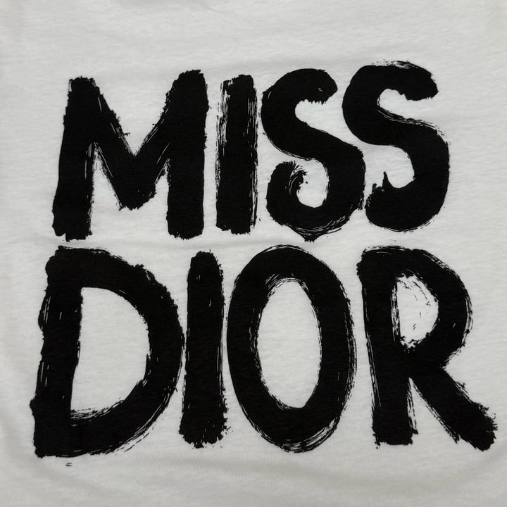Excellent Christian Dior T-shirt MISS DIOR logo print cotton XS 453T40A4554