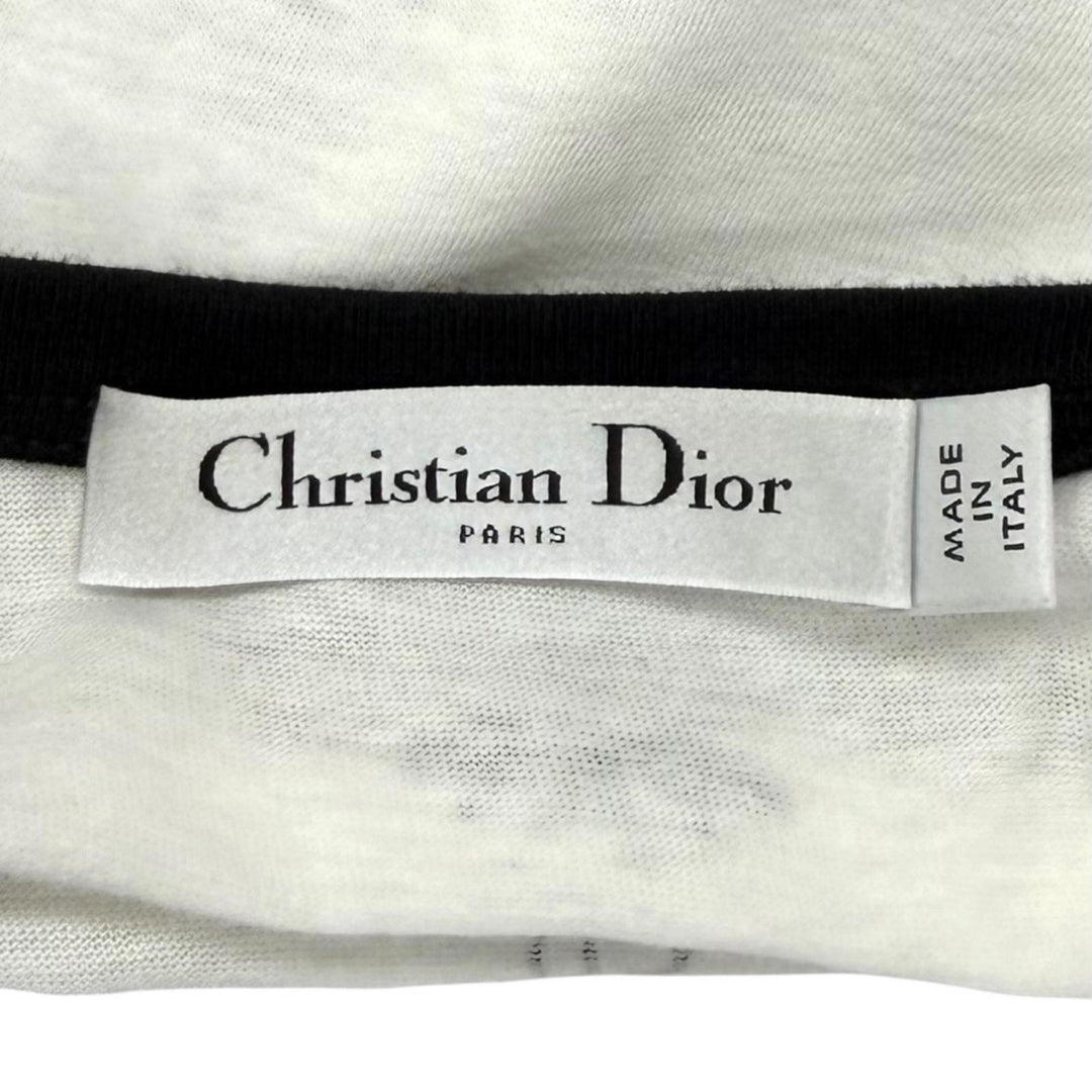 Excellent Christian Dior T-shirt MISS DIOR logo print cotton XS 453T40A4554