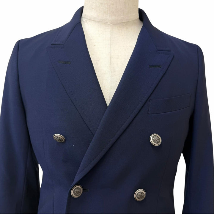 Great BAYBROOK tailored jacket BLUE BLUE Double-breasted