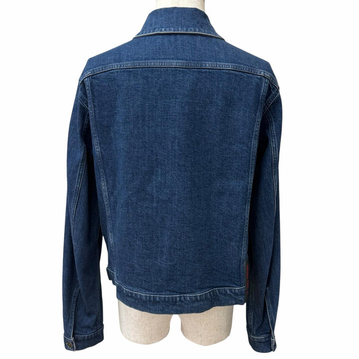 Excellent RAF SIMONS Denim Jacket DENIM SLIM FIT JACKET Comes with a pin badge