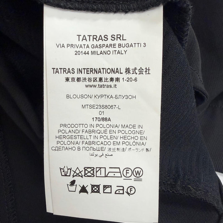 Great TATRAS Blouson VARESE Logo patch WZIP black cotton mens MTSE23S8067-L