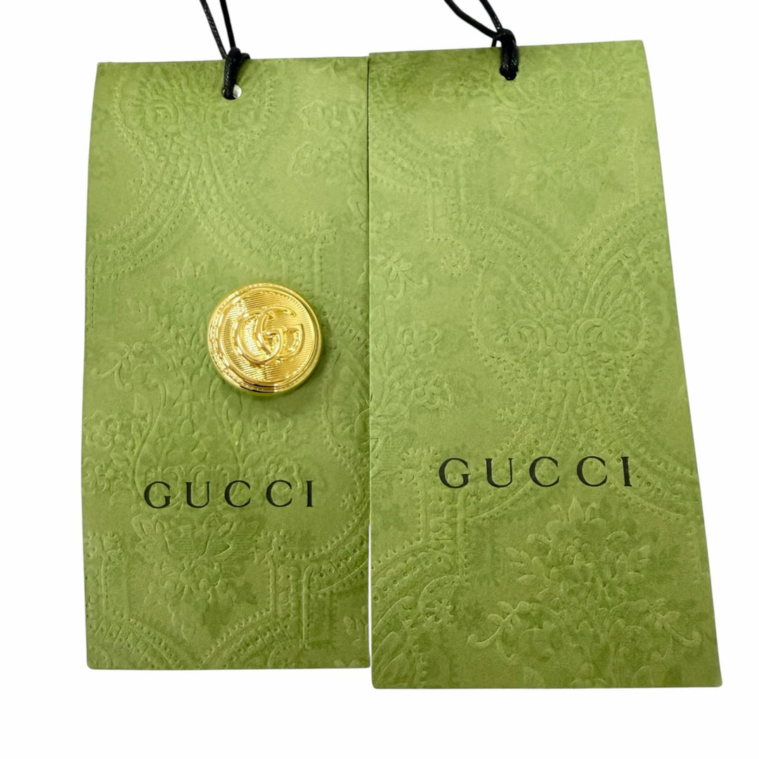 Pristine GUCCI two-piece GG pattern terry cloth top and skirt XS 743028/743030