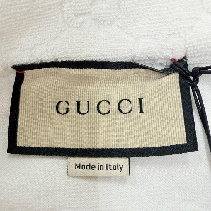 Pristine GUCCI two-piece GG pattern terry cloth top and skirt XS 743028/743030