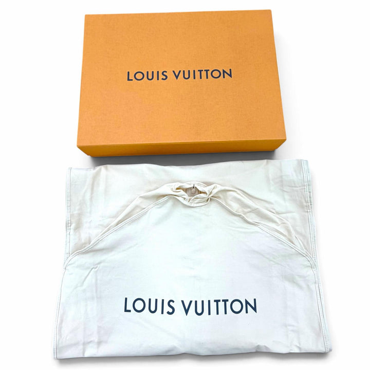 Pristine LOUIS VUITTON one piece Stardust Lurex Tweed Dress No sleeve blue FR 34