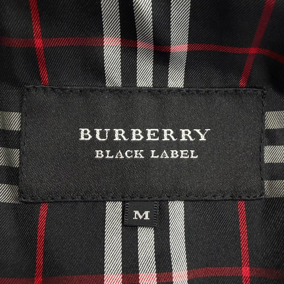 Great BURBERRY BLACK LABEL leather jacket Double rider jacket