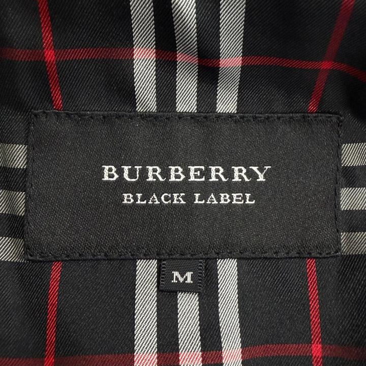 Great BURBERRY BLACK LABEL leather jacket Double rider jacket