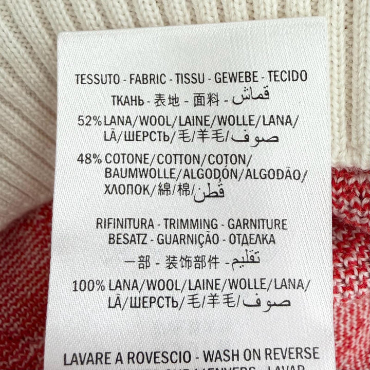 Pristine GUCCI Short sleeve knit GG Monogram All-Over Print Red wool XS 574164