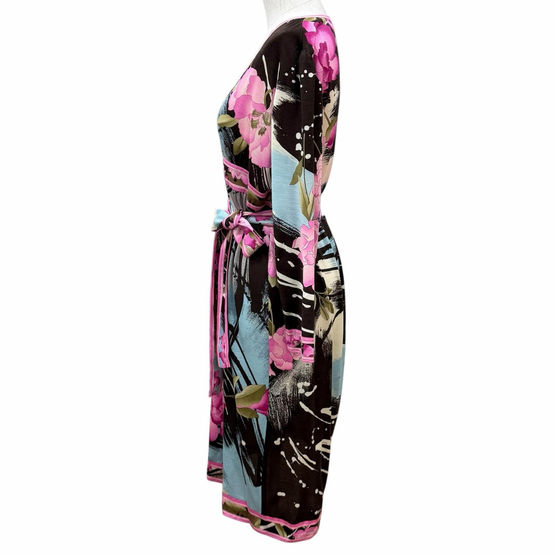 Excellent LEONARD FASHION one piece Belted Floral Long Sleeve Multi wool Women