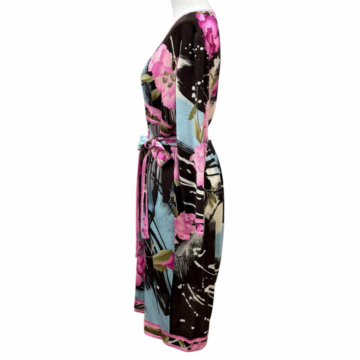 Excellent LEONARD FASHION one piece Belted Floral Long Sleeve Multi wool Women