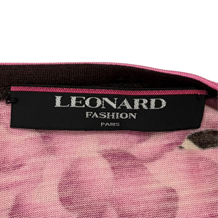 Excellent LEONARD FASHION one piece Belted Floral Long Sleeve Multi wool Women