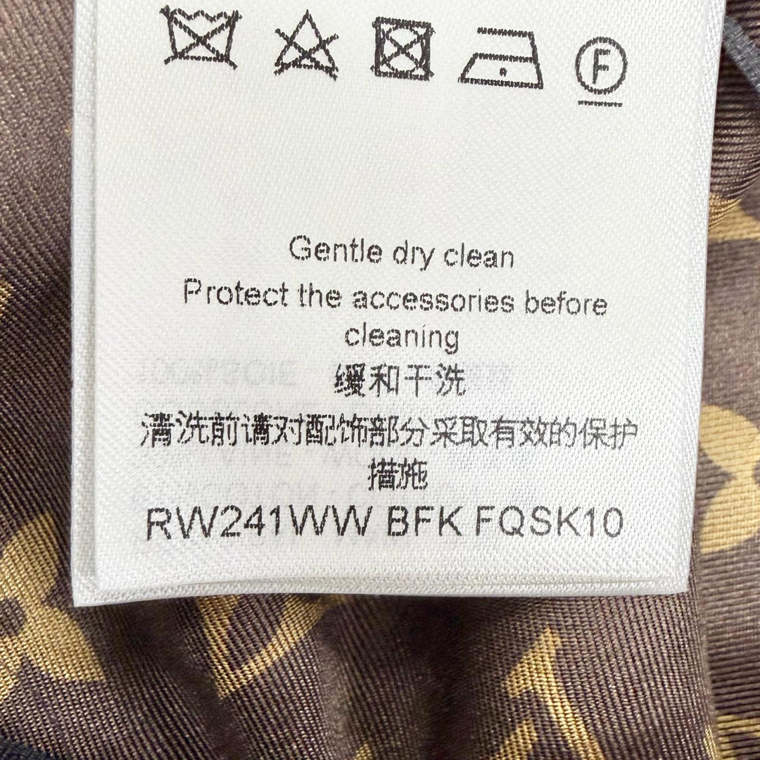 Pristine LOUIS VUITTON flare skirt shorts monogram lining and scalloped hem 34