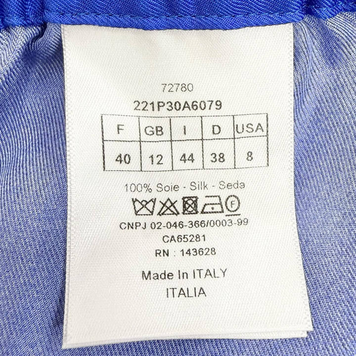 Excellent Christian Dior two-piece set Long-sleeved shirt and pants silk IT 44