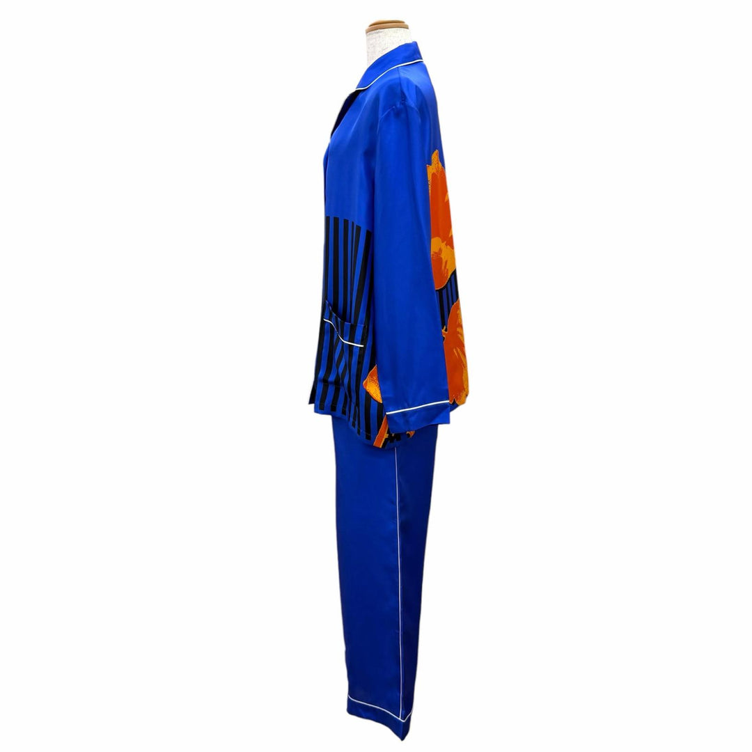 Excellent Christian Dior two-piece set Long-sleeved shirt and pants silk IT 44