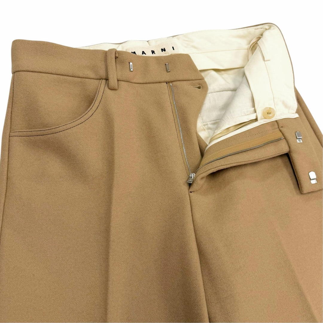 Excellent MARNI Pants slacks beige wool mens IT 46 PUMU0121A0