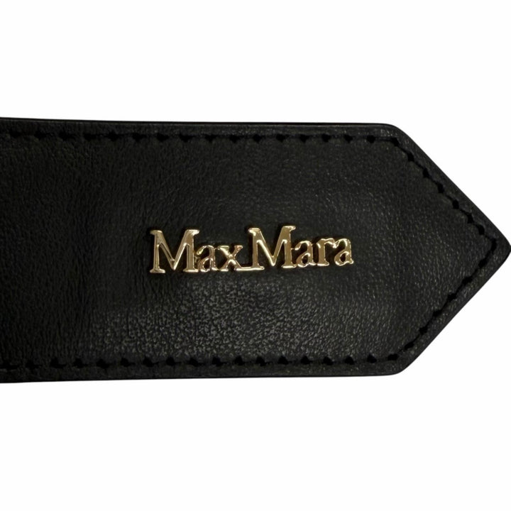 Excellent Max Mara Teddy bear Leather belt detail cape coat poncho 24247363126