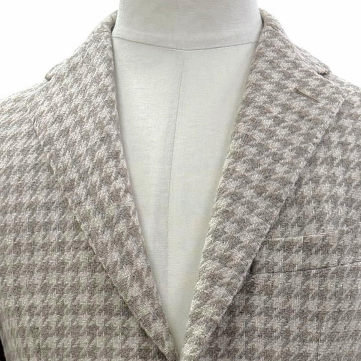 Excellent TAGLIATORE tailored jacket houndstooth pattern jacket 46 G-DAKAR22K