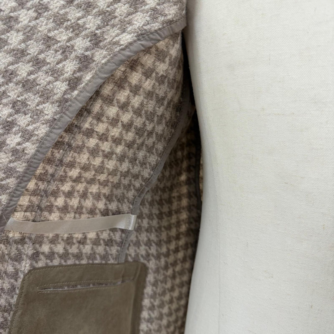 Excellent TAGLIATORE tailored jacket houndstooth pattern jacket 46 G-DAKAR22K