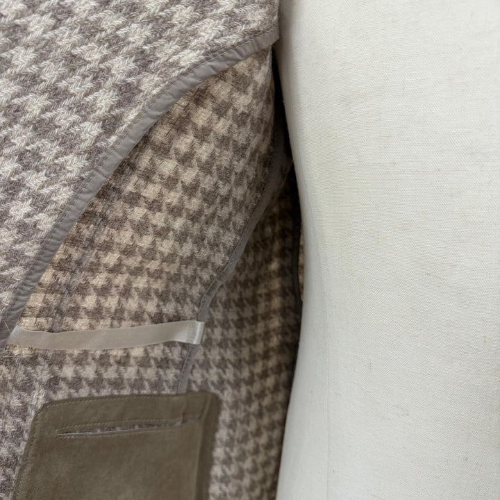 Excellent TAGLIATORE tailored jacket houndstooth pattern jacket 46 G-DAKAR22K