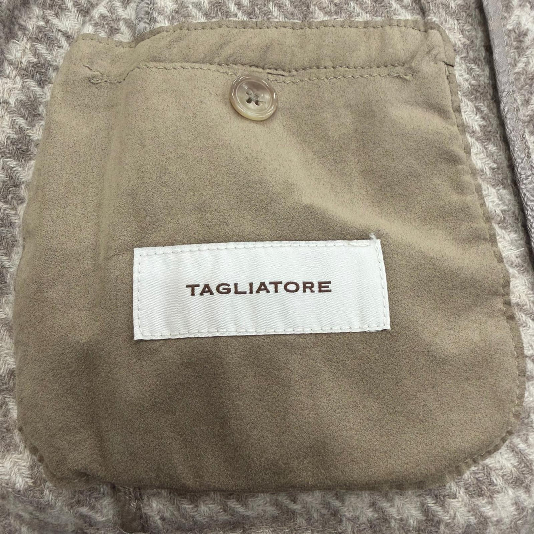Excellent TAGLIATORE tailored jacket houndstooth pattern jacket 46 G-DAKAR22K