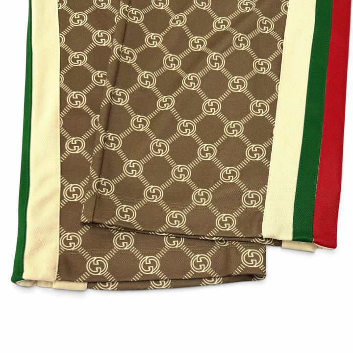 Pristine GUCCI Pants Interlocking G Web Stripe Track Pants polyester XS 671496