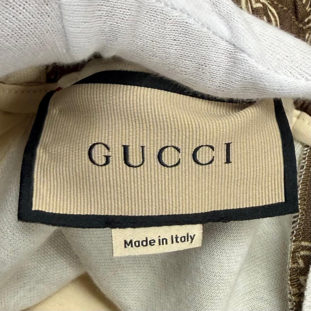 Pristine GUCCI Pants Interlocking G Web Stripe Track Pants polyester XS 671496