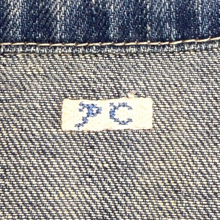 Excellent PORTER CLASSIC Long sleeve shirt INDIGO DENIMPULLOVER SHIRT