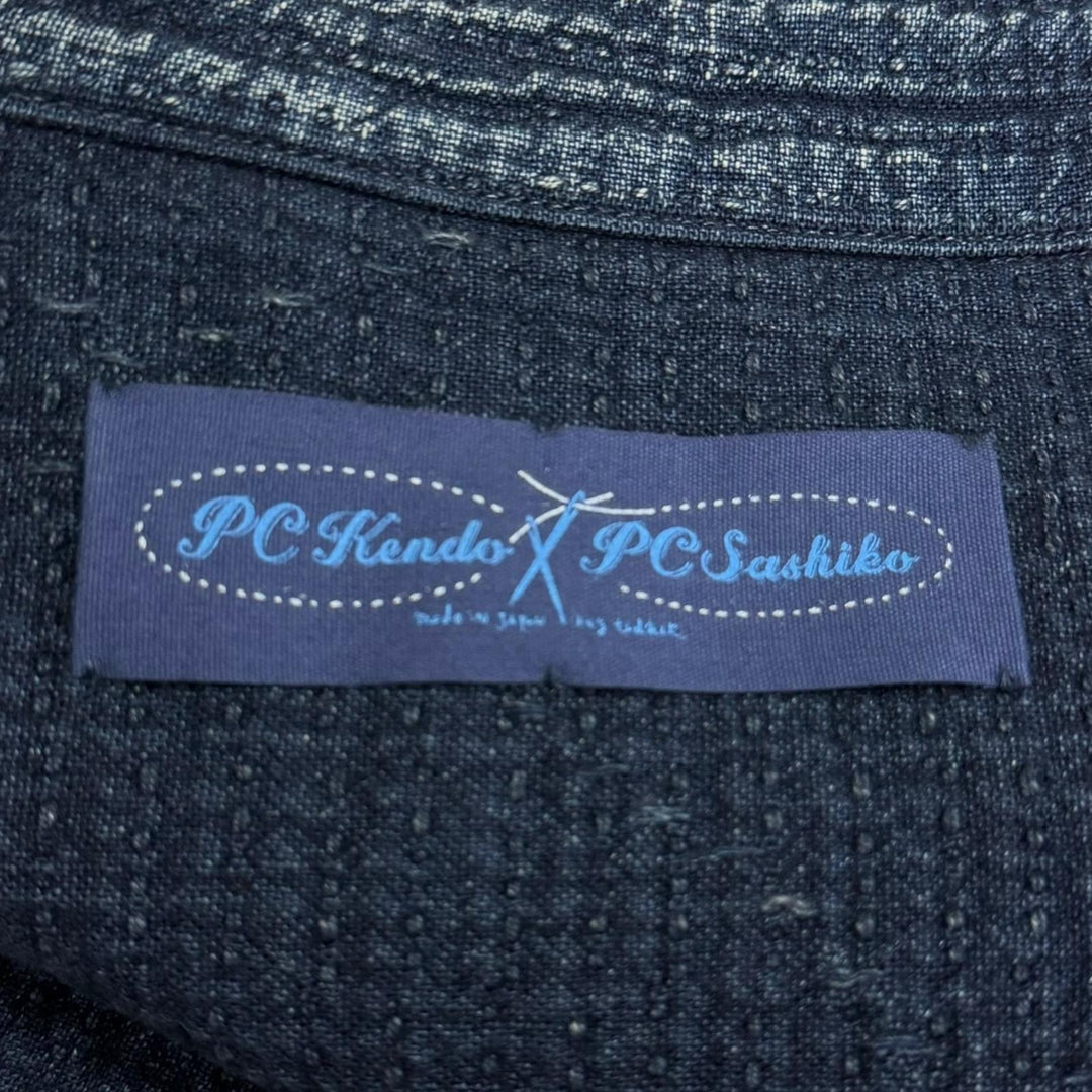 Excellent PORTER CLASSIC Jacket SASHIKO SHIRT JACKET Sashiko Indigo blue