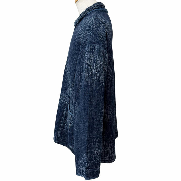 Excellent PORTER CLASSIC Jacket SASHIKO SHIRT JACKET Sashiko Indigo blue