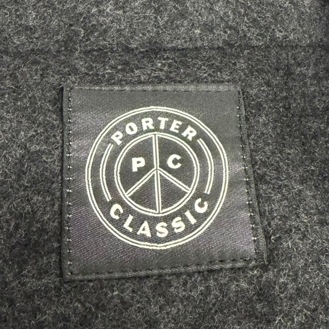 Excellent PORTER CLASSIC coat Charcoal gray cashmere mens 3