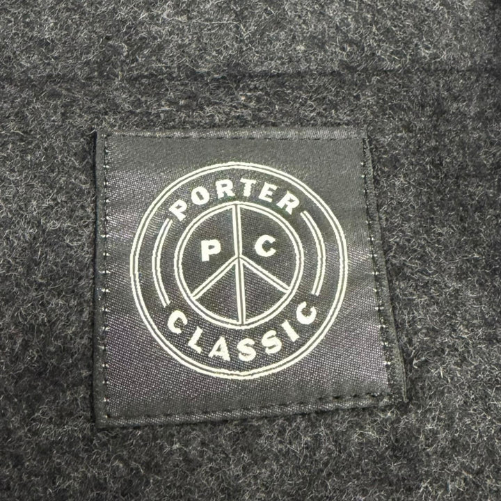 Excellent PORTER CLASSIC coat Charcoal gray cashmere mens 3
