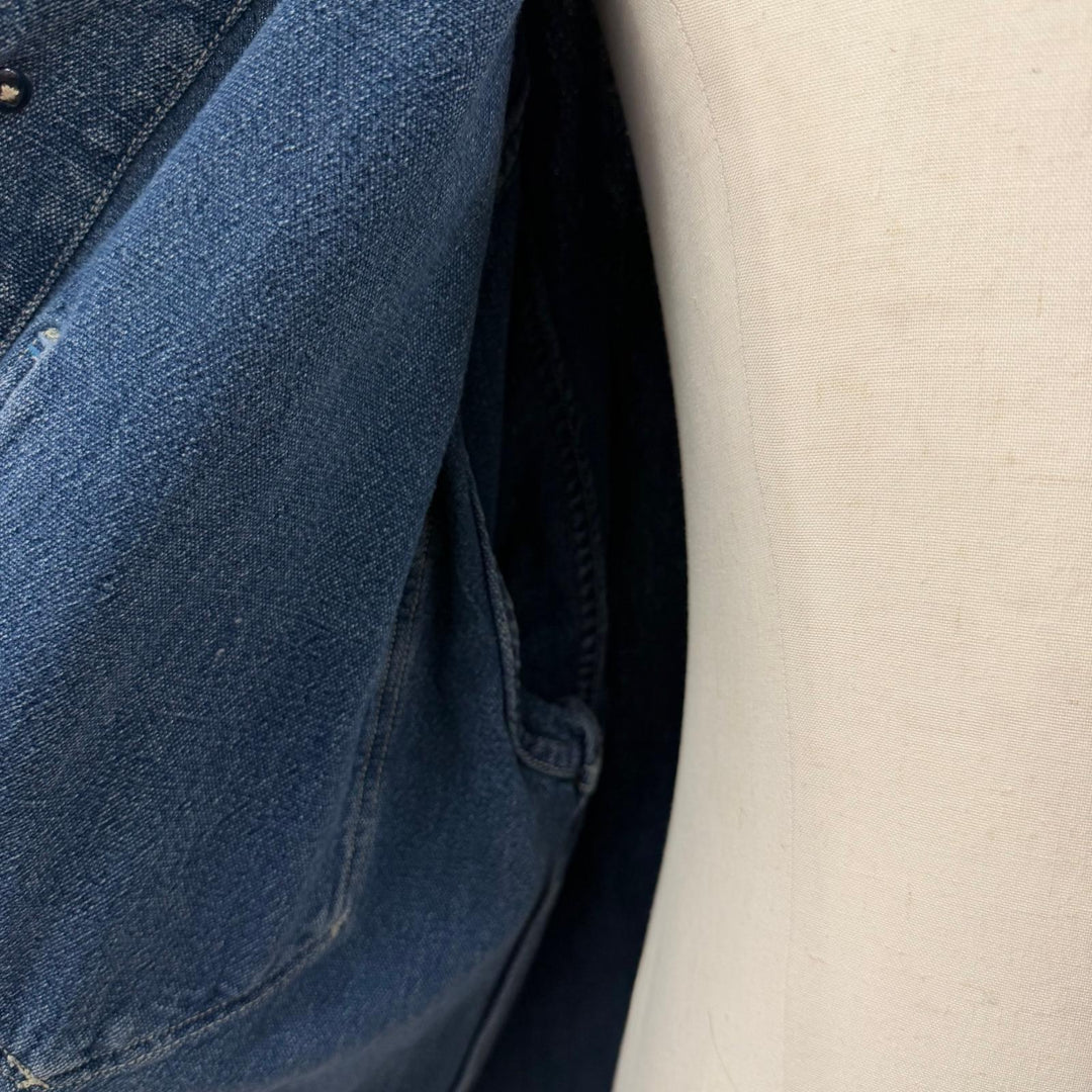 Excellent PORTER CLASSIC Denim Jacket AFRICAN COTTON CLEAR JACKET blue cotton 3