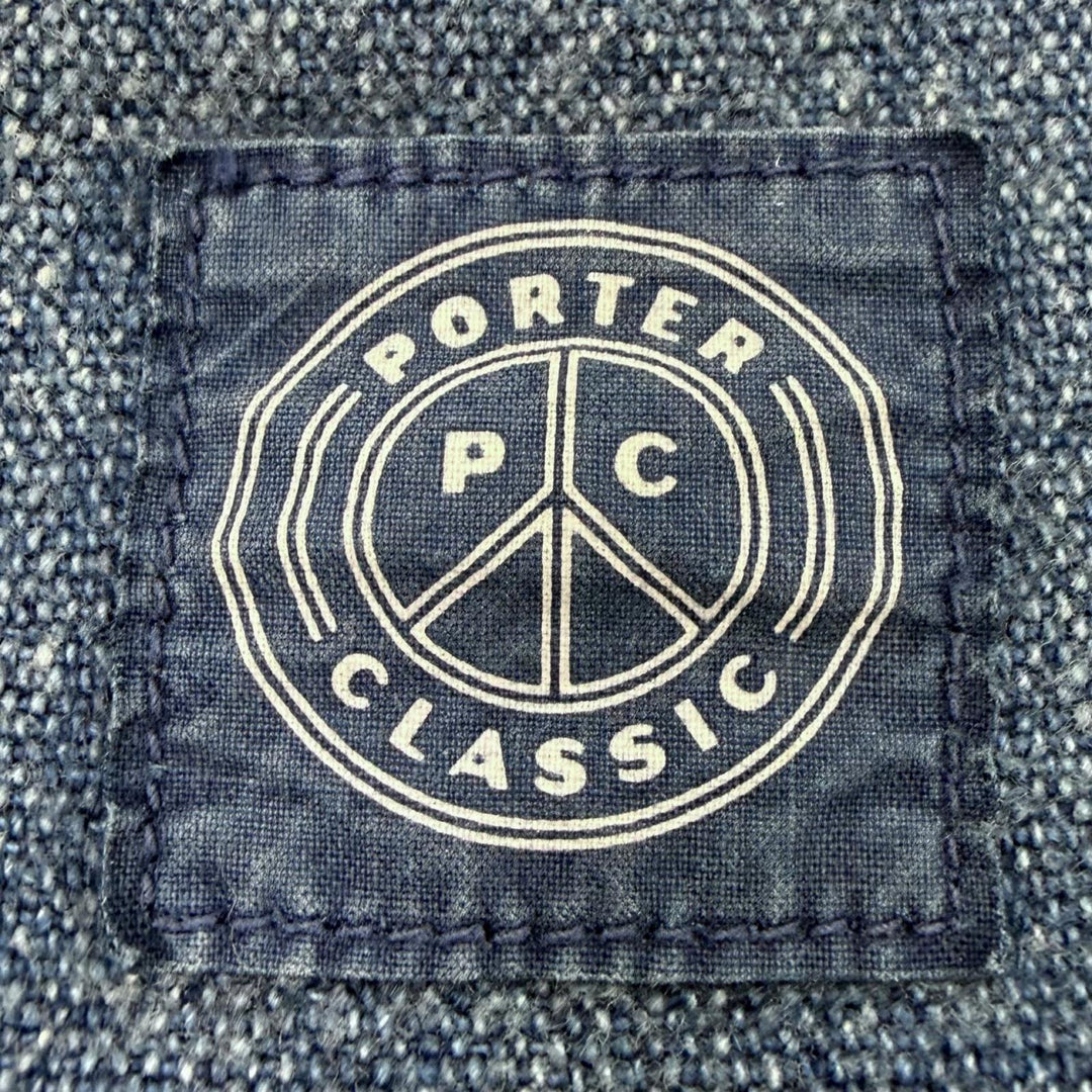 Excellent PORTER CLASSIC Denim Jacket AFRICAN COTTON CLEAR JACKET blue cotton 3