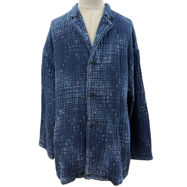 Excellent PORTER CLASSIC Jacket SASHIKO SHIRT JACKET blue cotton mens 3