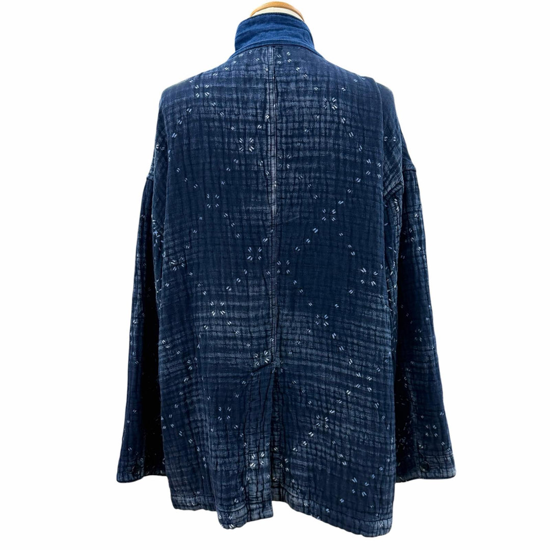 Excellent PORTER CLASSIC Jacket SASHIKO SHIRT JACKET blue cotton mens 3