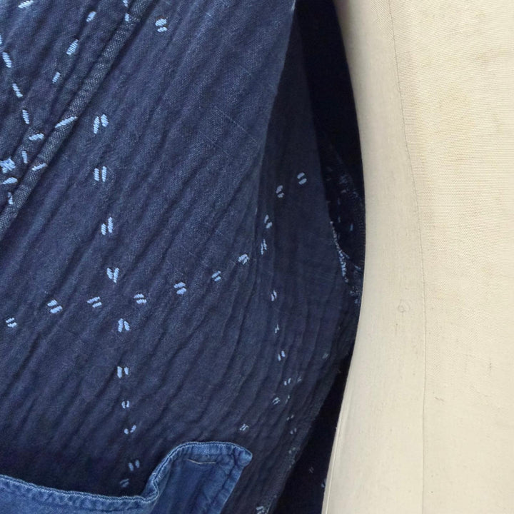 Excellent PORTER CLASSIC Jacket SASHIKO SHIRT JACKET blue cotton mens 3