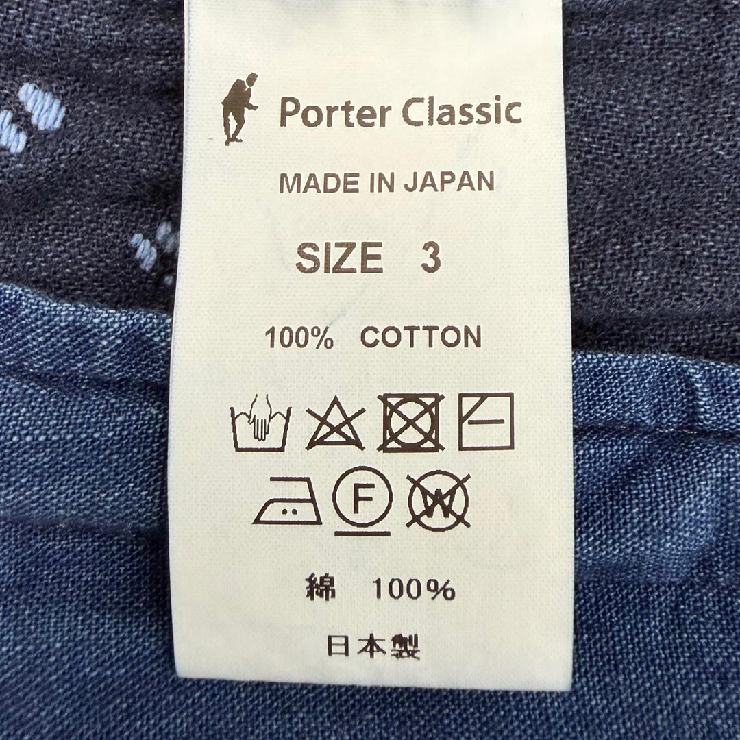 Excellent PORTER CLASSIC Jacket SASHIKO SHIRT JACKET blue cotton mens 3