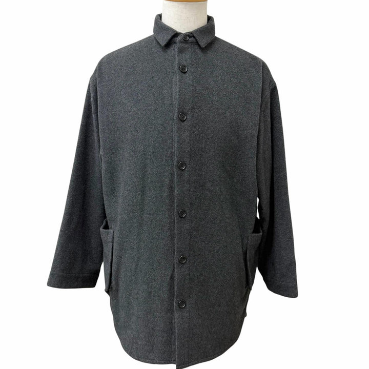 Excellent PORTER CLASSIC Jacket CASHMERE SHIRT JACKET shirt gray cashmere mens 2